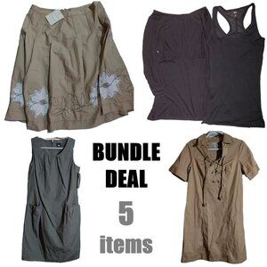 5 item lot Target Mossimo Merona Dress Skirt Tops Xhiliration M Bundle